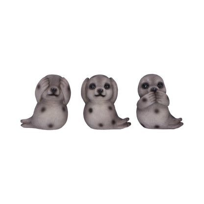 Nemesis Now Three Wise See No Evil Hear No Evil Speak No Evil Figurines, Adorable Hand-Painted Resin Collectibles and Gift
