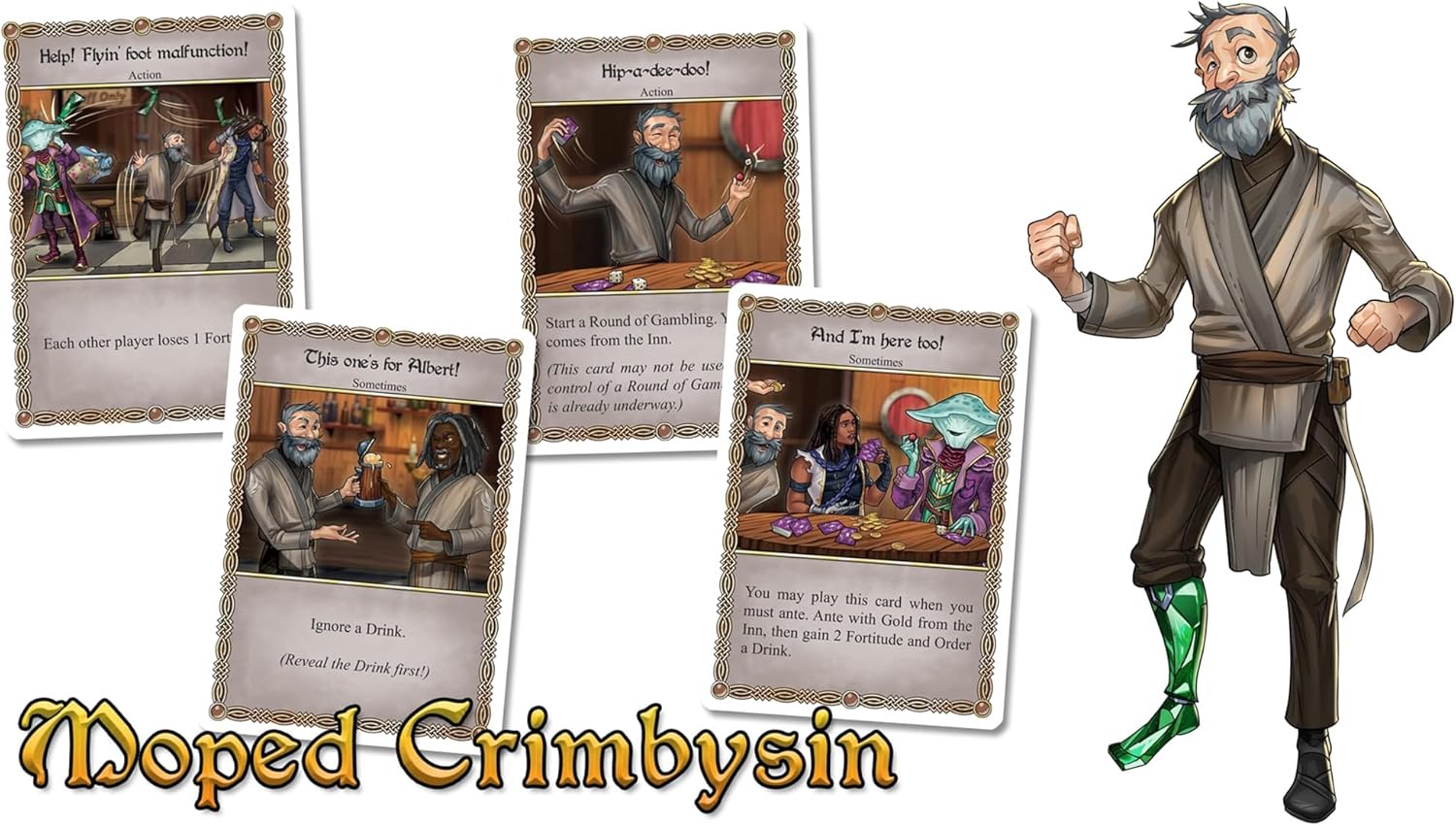 The Red Dragon Inn: Adventure is Nigh Extras Pack - Expansion Fantasy Board Game, New Character, Tavern & More, Ages 14+, 2-4 Players