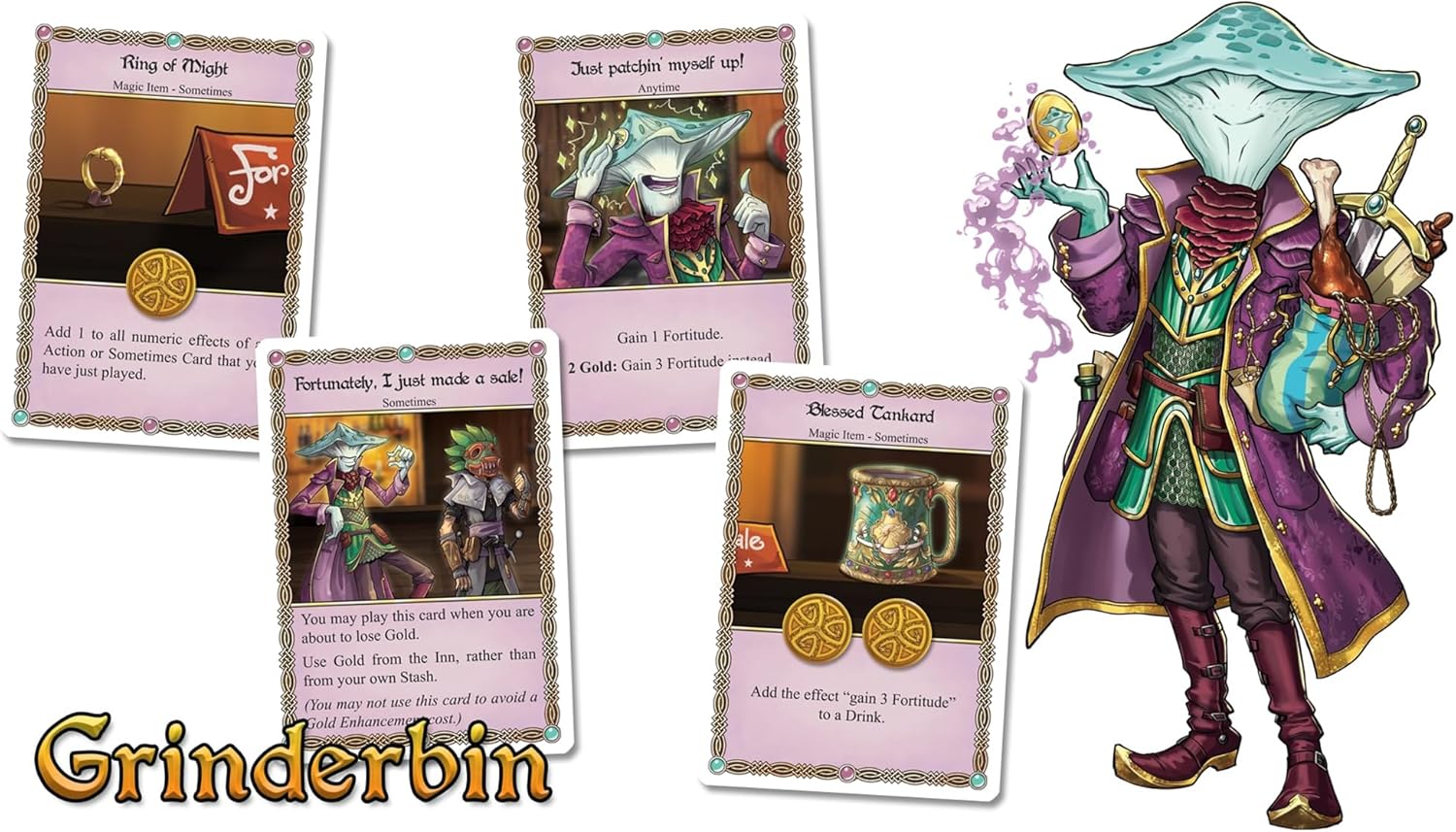 SlugFest Games: The Red Dragon Inn: Adventure is Nigh - Standalone Or Combine, Fantasy Tavern Board & Card Game, New Characters, Ages 14+, 2-4 Players