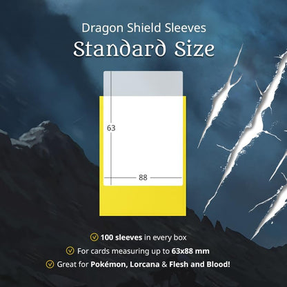 Dragon Shield | Matte Dual Standard Size Card Sleeves | 100 CT - Smooth & Tough Premium TCG Sleeves - Compatible with Pokemon, Flesh & Blood, One Piece & Magic The Gathering |