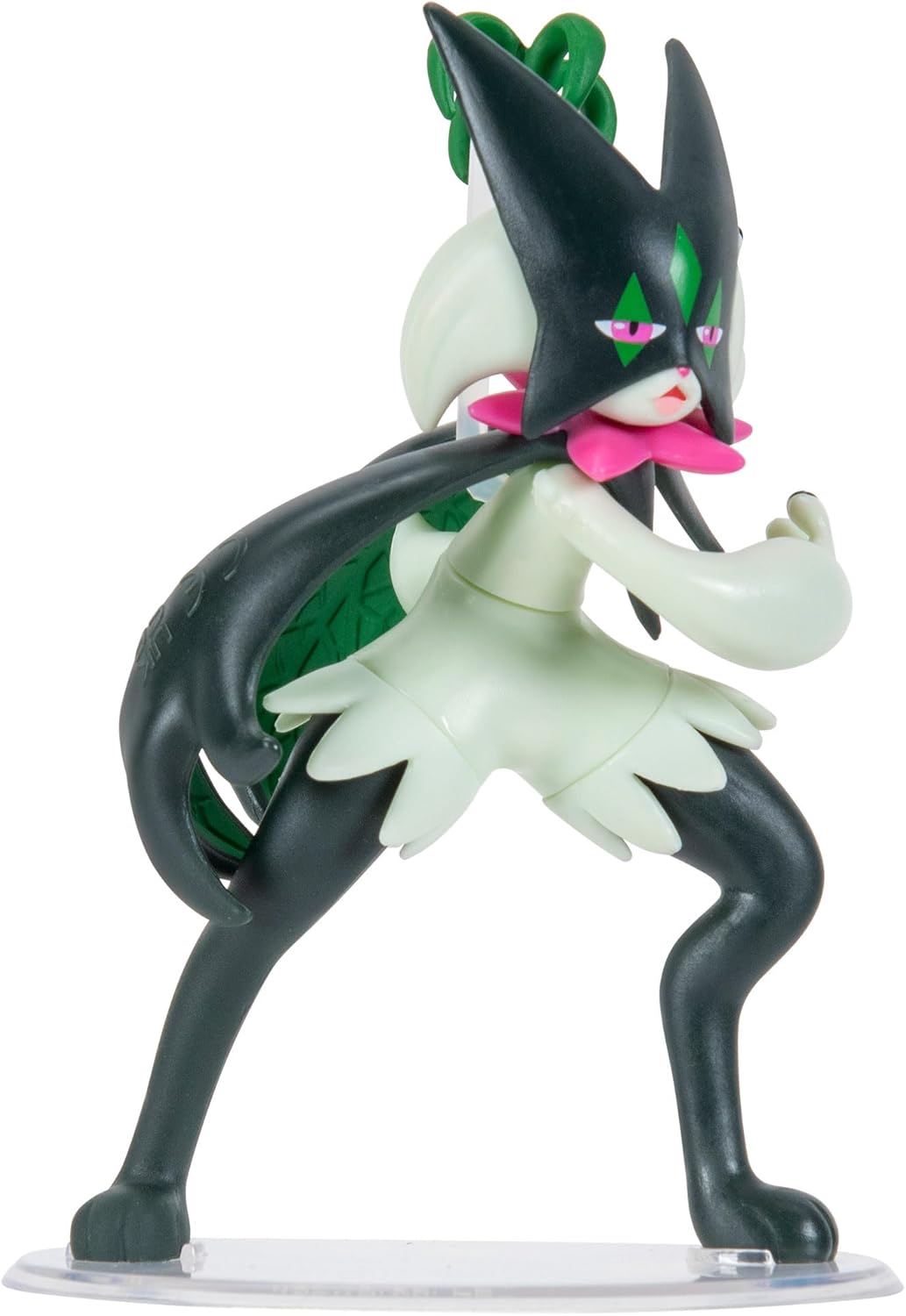 Pokémon Meowscarada Battle Feature Figure - 4.5-Inch Meowscarada Battle Ready Figure with Slash attack