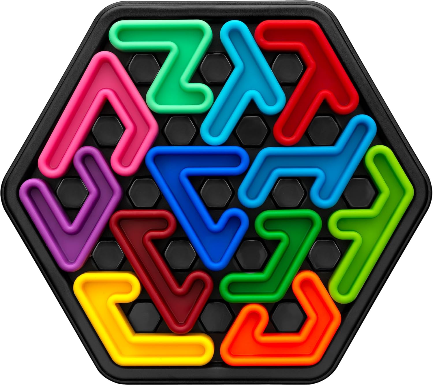 SmartGames - IQ Deluxe Hexagon, Puzzle Game with 120 Challenges, Ages 14+