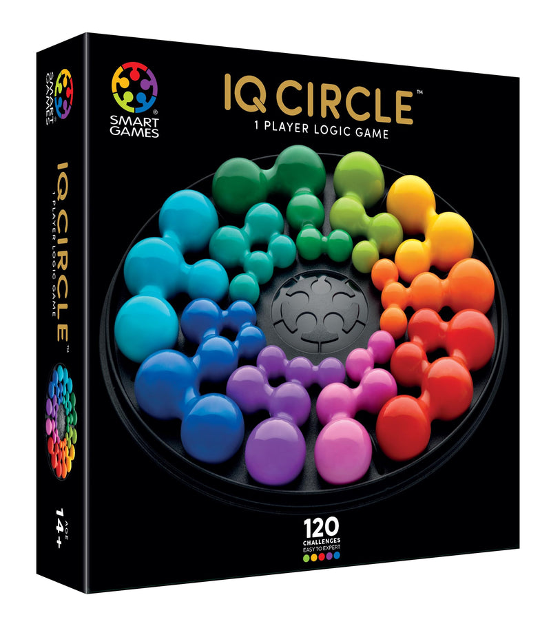 SmartGames - IQ Deluxe Circle, Puzzle Game with 120 Challenges, Ages 14+