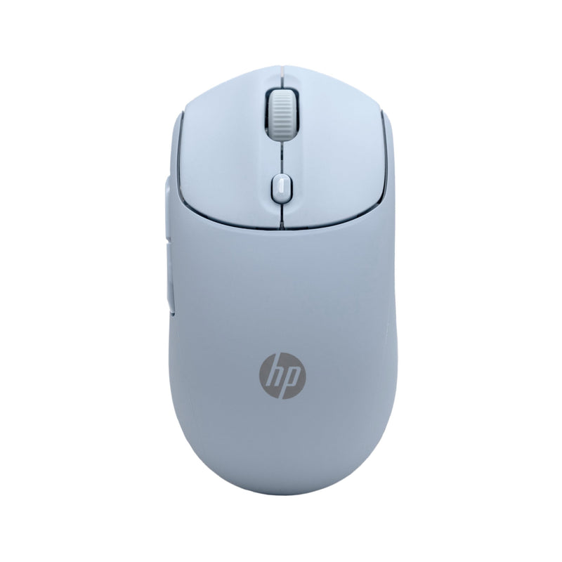 HP 400 Dual Wireless Mouse - Bluetooth and USB 2.4GHz | 24 Month Battery | Silent Clicks | Soft Touch | 2D scroll wheel | Up to 6000 adjustable DPI | Blue