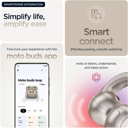 Moto buds loop w/crystals by Swarovski