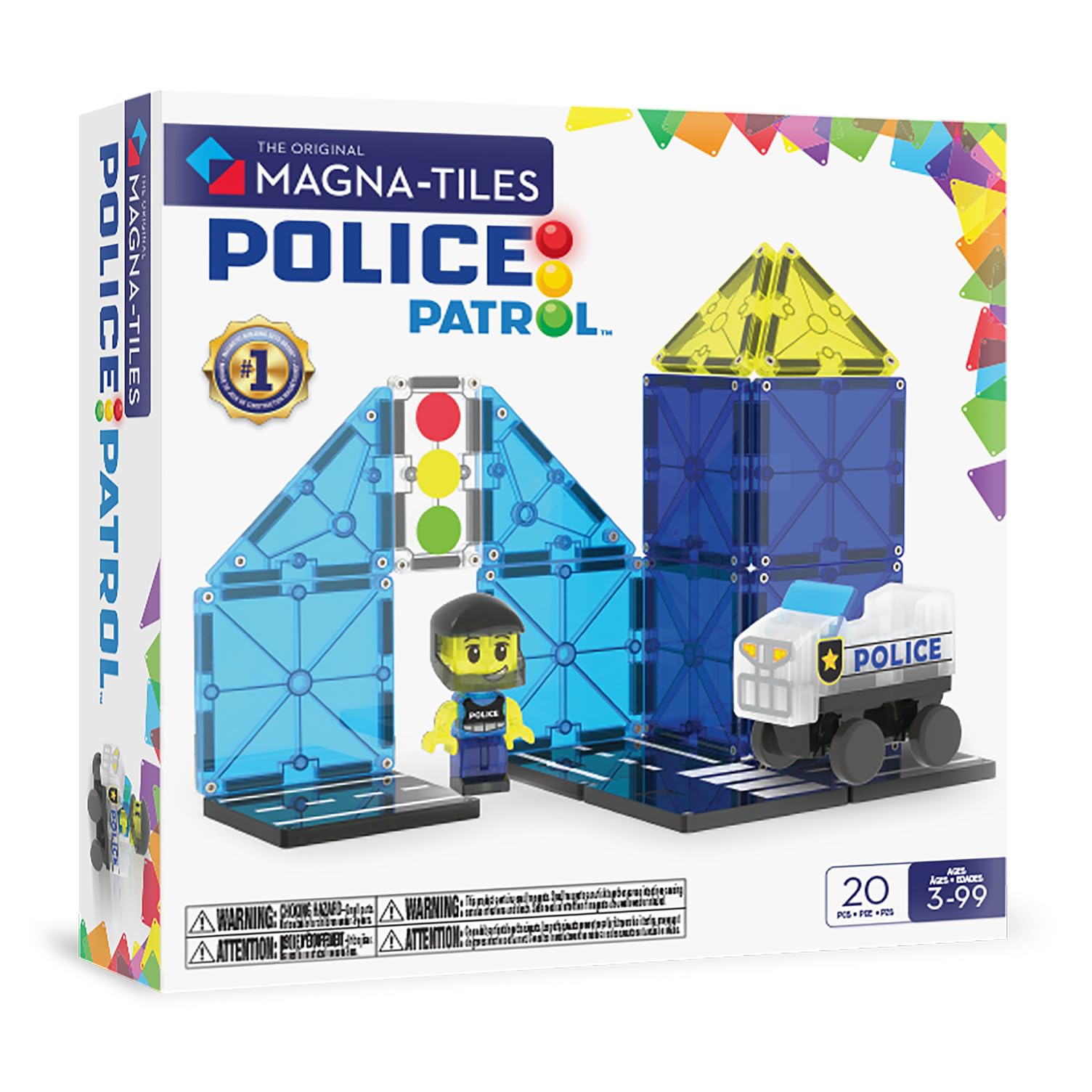 Magna Tiles - Police Patrola???????? 20 Piece Set (90353)