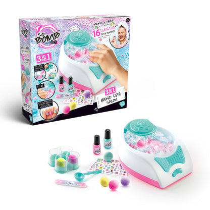 So Bomb DIY Hand Spa & Nail Salon, Make Your Own Bath Bombs, Create a Real Spa Experience at Home! Real Bubbling Hand Bath, So Relaxing!