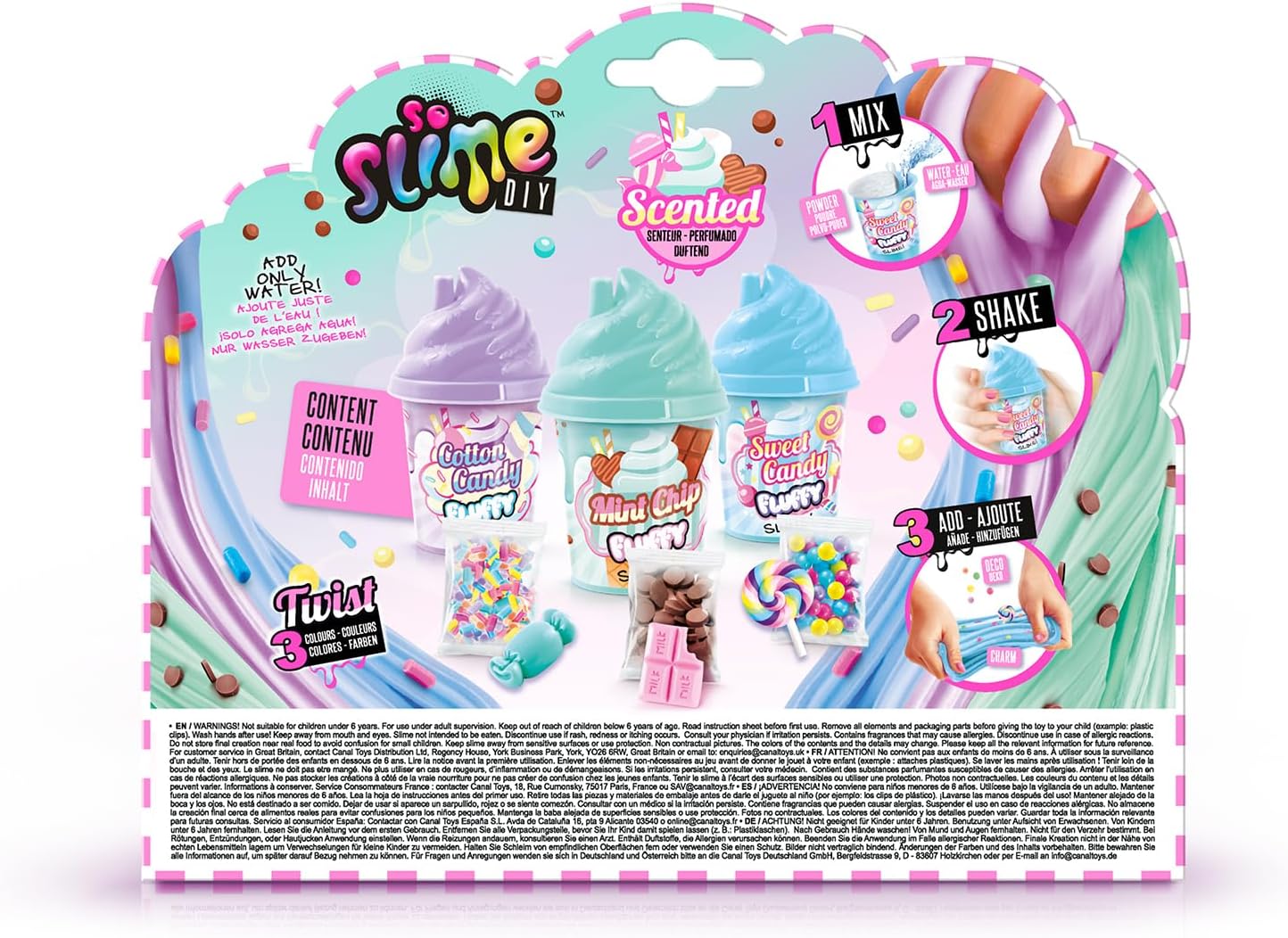So Slime - Slime Shaker Fluffy 3-Pack (1101-0)