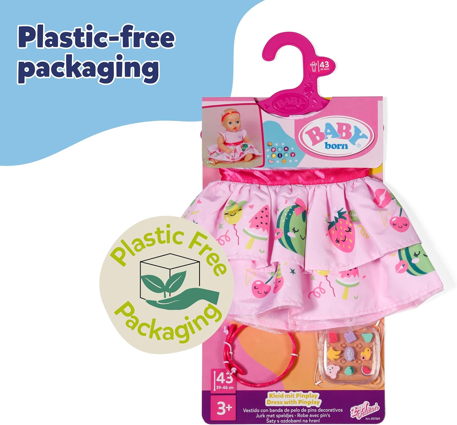BABY born Pin-Play Dress 43cm