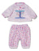 BABY born Zapf Creation Pyjamas with Long-Sleeved Shirt and Colourful Leggings for 43 cm Dolls