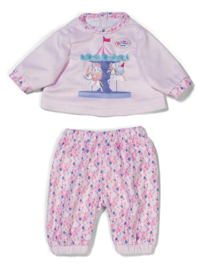 BABY born Zapf Creation Pyjamas with Long-Sleeved Shirt and Colourful Leggings for 43 cm Dolls