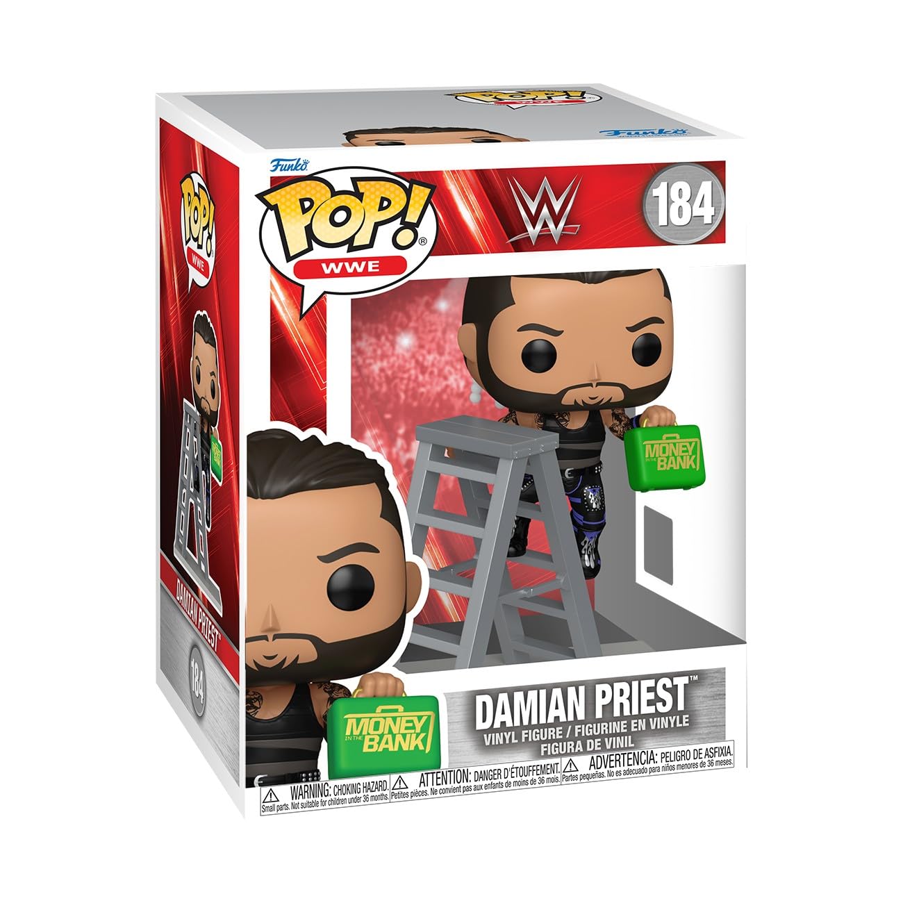 Funko Pop! Premium: WWE - Damian Preist Priest MITB - Vinyl-Sammelfigur - Geschenkidee - Offizielle Handelswaren - Spielzeug Für Kinder und Erwachsene - Sports Fans - Modellfigur Für Sammler