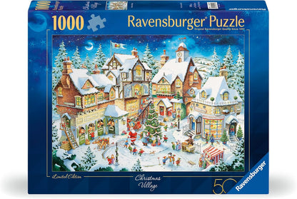 Ravensburger - Puzzle 50° Anniversario: Villaggio di Natale, 1000 Pezzi, Puzzle Adulti e Ragazzi, Idea Regalo per Lei o Lui, 70x50 cm