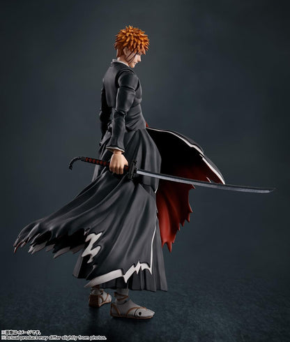 TAMASHII Nations S.H. Figuarts Bleach Kurosaki Ichigo Tsuki Fang Tsuki Tsuki Tenju, ca. 155 mm, PVC e ABS, action figure preverniciate