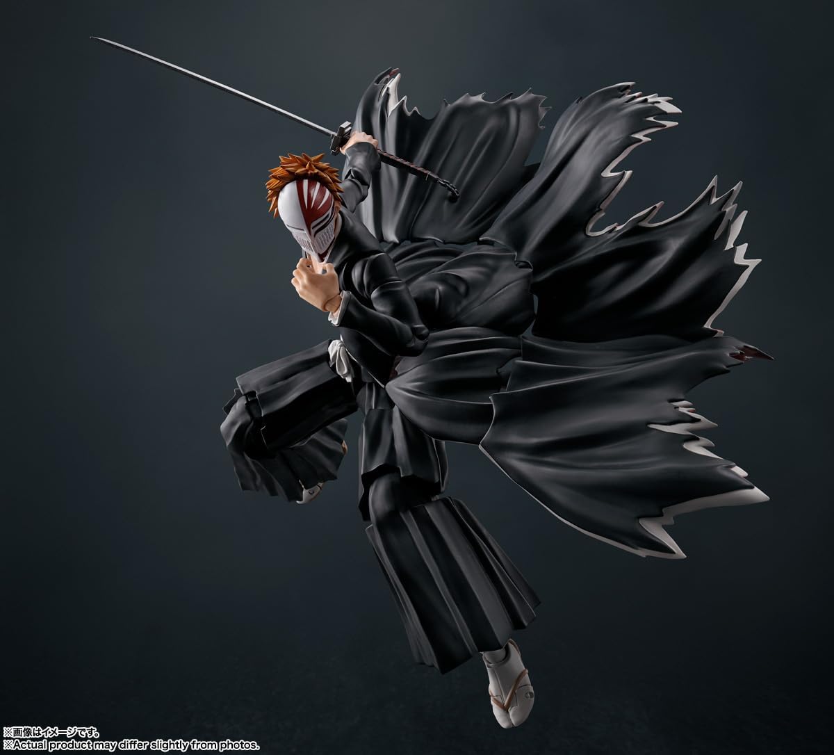 TAMASHII Nations S.H. Figuarts Bleach Kurosaki Ichigo Tsuki Fang Tsuki Tsuki Tenju, ca. 155 mm, PVC e ABS, action figure preverniciate