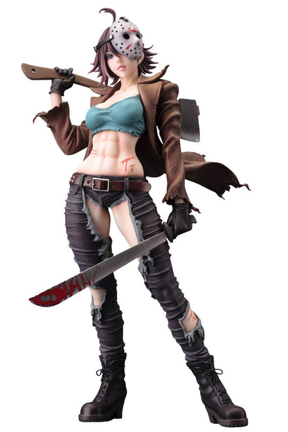 KOTOBUKIYA Freddy VS Jason Horror Bishoujo Jason Voorhees Second Edition, Échelle 1/7, Figurine complète pré-peinte en PVC