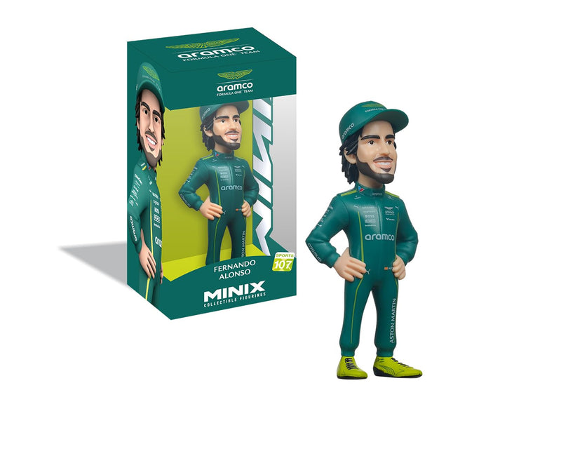 MINIX - Sports #107 - Aston Martin - Fernando Alonso - Sammelfigur 12 cm