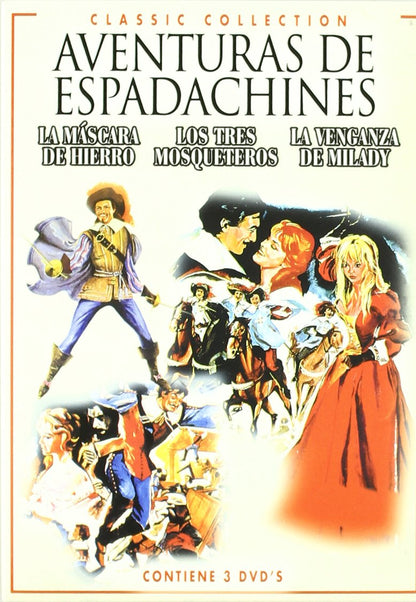 Aventuras De Espadachines (La Mascara De Hierro, Los Tres Mosqueteros, La Venganza De Milady) (3 Dvd) - (Italian Import)