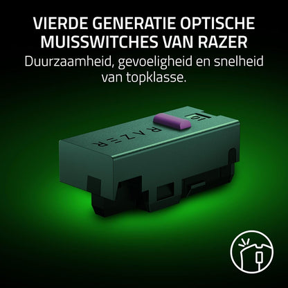 Razer DeathAdder V4 Pro - Ultra-lightweight Wireless Ergonomic Esports Mouse - 56g - 2,4 Ghz Hyperspeed - Focus Pro 45K Sensor - 8K Hz Polling - Optical Switches Gen-4 - PC/Mac | Black