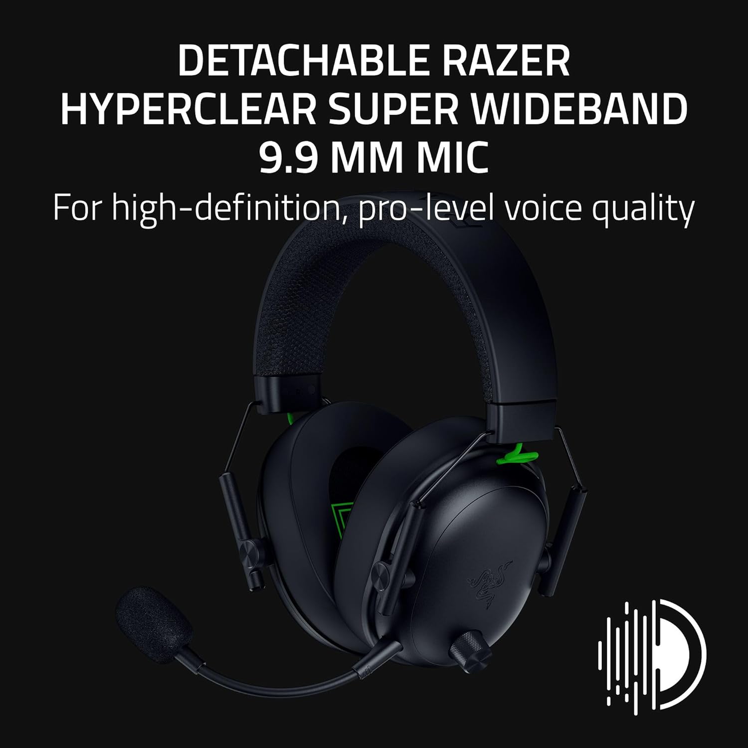 Razer BlackShark V3 XBOX S|X - Wireless esports headset - TriForce 50mm Driver - Detachable Wideband Mic - HyperSpeed 2,4 GHz & Bluetooth - Surround Sound - Xbox/PC | Black