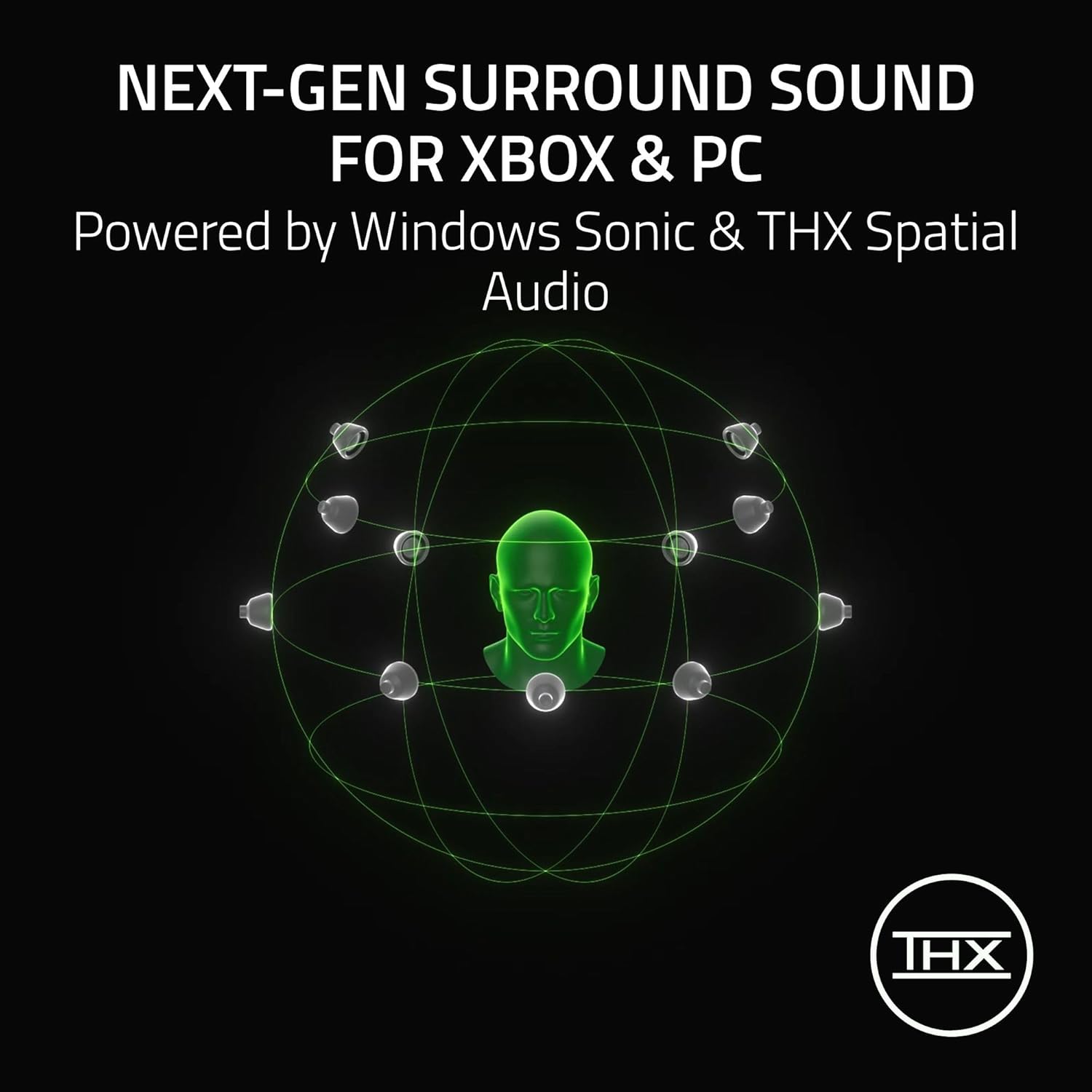 Razer BlackShark V3 XBOX S|X - Wireless esports headset - TriForce 50mm Driver - Detachable Wideband Mic - HyperSpeed 2,4 GHz & Bluetooth - Surround Sound - Xbox/PC | Black