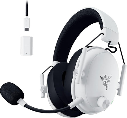 Razer BlackShark V3 - Wireless e-sports Headset - TriForce 50mm Drivers - Detachable broadband Microphone - THX Spatial Audio - Wireless 2,4 GHz & Bluetooth - FPS profiles - PC/Mac | White