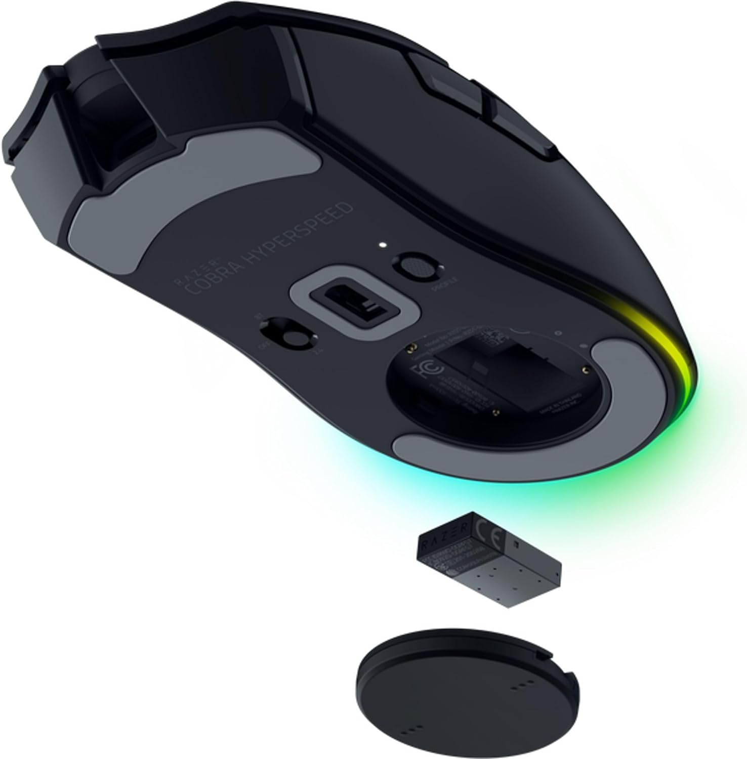 Razer Cobra HyperSpeed - Lightweight Customizable Wireless Gaming Mouse - 62g - 26K DPI Sensor - AI Prompt Master - 1000 Hz Polling - HyperSpeed Wireless 2,4 GHZ & Bluetooth - RGB - PC/Mac | Black