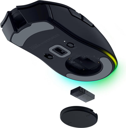 Razer Cobra HyperSpeed - Lightweight Customizable Wireless Gaming Mouse - 62g - 26K DPI Sensor - AI Prompt Master - 1000 Hz Polling - HyperSpeed Wireless 2,4 GHZ & Bluetooth - RGB - PC/Mac | Black
