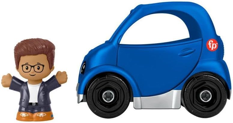 Fisher Price Little People Blue Electric Car