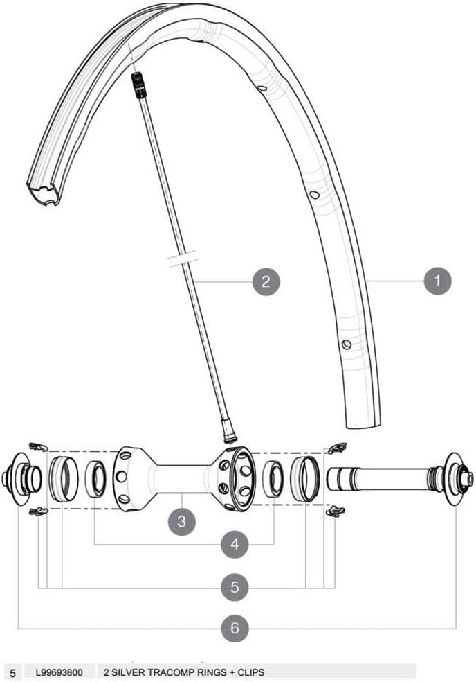 Mavic Tracomp Lockrings + Clips - One Colour , One Size