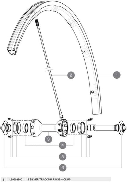 Mavic Tracomp Lockrings + Clips - One Colour , One Size