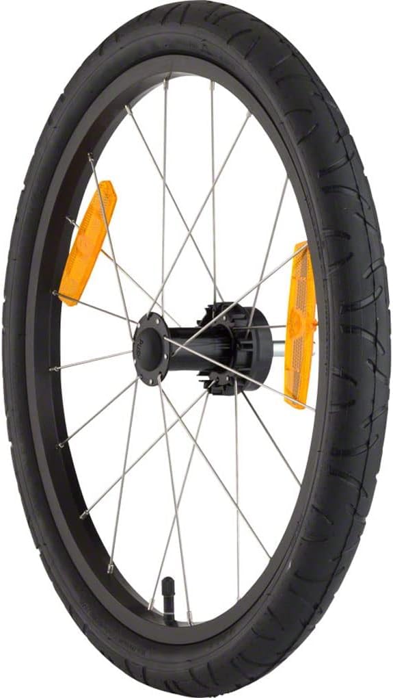 Burley Replacement 20" Push Button Trailer Wheel, Black, 20"