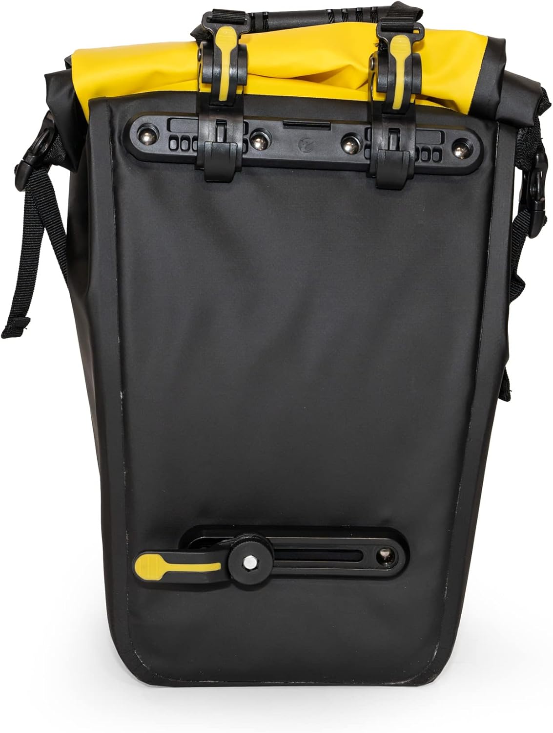 Burley Pannier Set, Roll-Top, Waterproof, 22L Total Capacity, 10mm Rack Bar Compatible, Yellow/Black