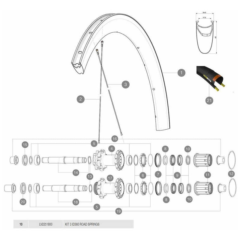 Mavic Id360 Springs 3 Units One Size