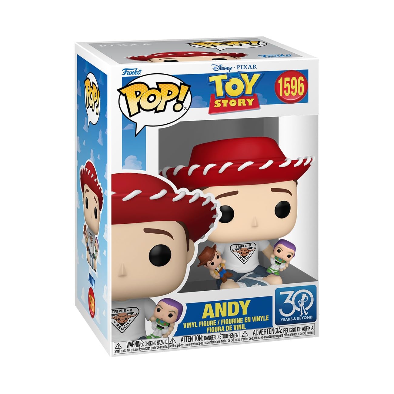 Funko Pop! Disney: Toy Story 30th - Andy Davis - Collectable Vinyl Figure - Gift Idea - Official Merchandise - Toys for Kids & Adults - Movies Fans - Model Figure for Collectors and Display