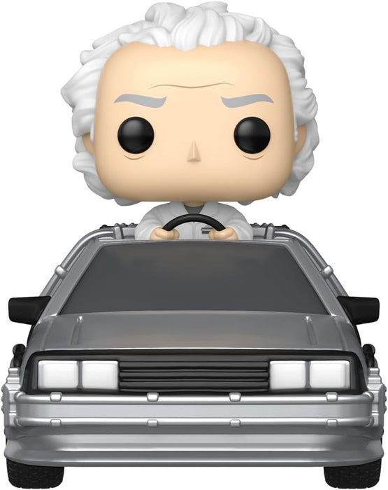 Funko Pop! Rides Deluxe: Back to The Future – Doc mit Time Machine - Dr. Emmett Brown- Vinyl-Sammelfigur - Geschenkidee - Offizielle Handelswaren - Spielzeug Für Kinder und Erwachsene