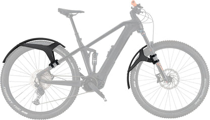 ZEFAL Deflector M65 Front and Rear Mountain Bike Mudguard Set, Black, 26" / 27.5" / 650B / 28" / 29"