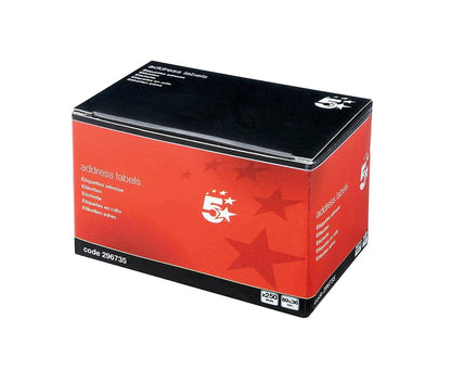 5 Star(TM) - Etiquetas para direcciones 89x36 mm 250 unidades