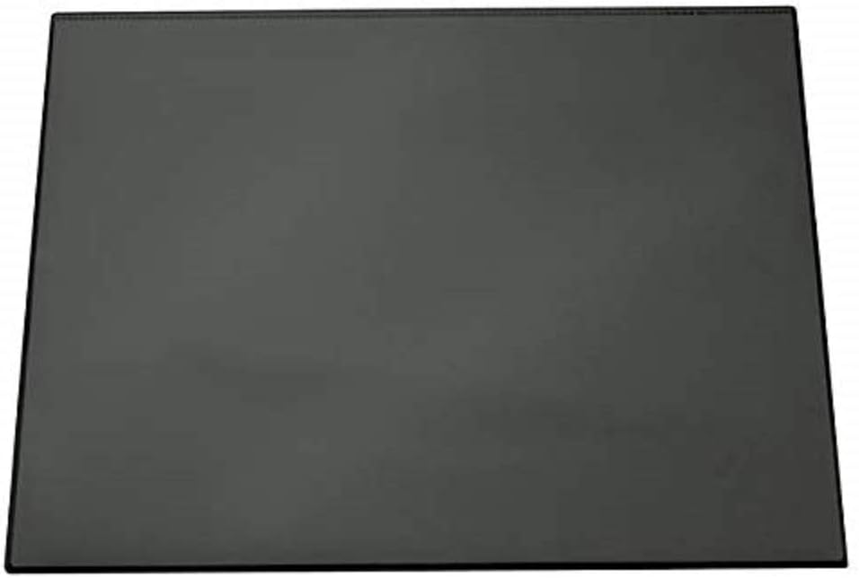 Durable Desk Mat with Transparent Overlay in Black | 65 x 52 cm | Pack of 1 | ComforTable To Use | Ideal for Keeping Small Notes and Reminders Close to Hand 650 x 520mm black
