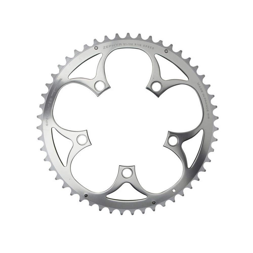 motodak Spécialités TA Zephyr Compact 5-Arm 110pcd 9/10 Speed Chainring, Outer