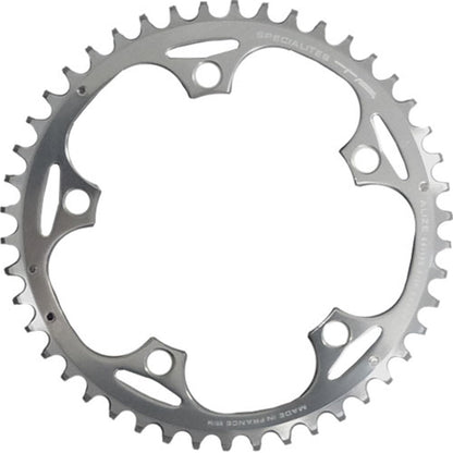 Spécialités TA Alize 130 PCD, 9/10 Speed Chainring, Silver, 52T Outer