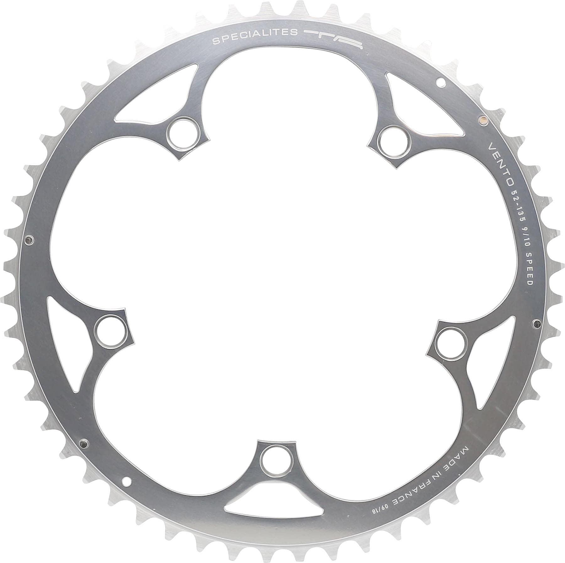 Spécialités TA Unisex's Vento 135pcd Campagnolo 9/10 Speed Chainring