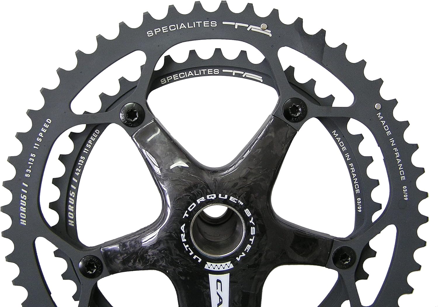 Spécialités TA Horus Campagnolo 11 Speed 135PCD Chainring, Black, 52T Outer