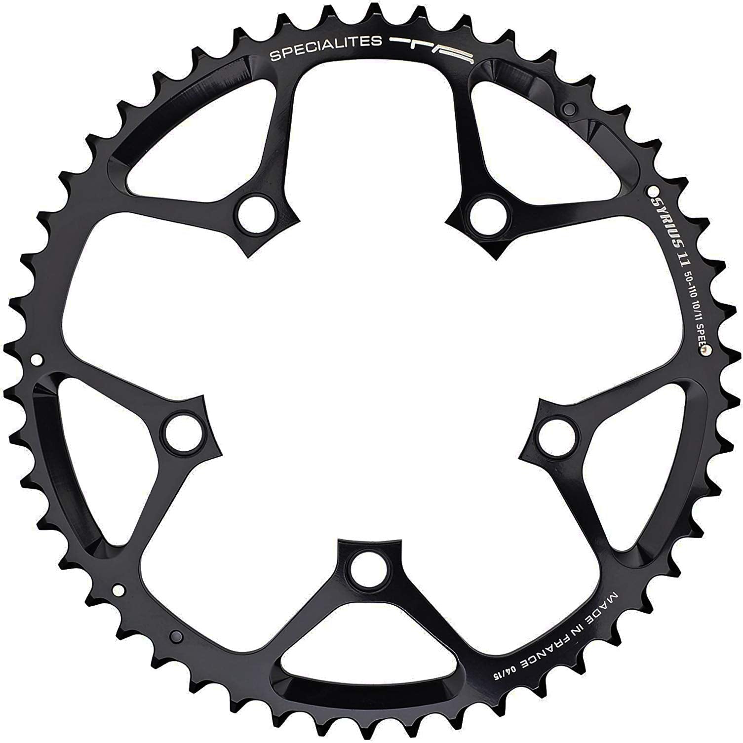 Spécialités TA Syrius 110pcd 10/11 Speed Chainring, Black