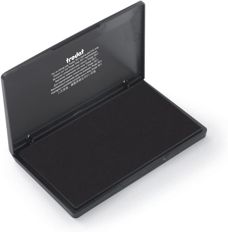 Trodat Large Ink Pad for Traditional Stamps - 158 x 90 mm (Black