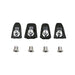 Spécialités TA R5800 Chainring Bolts & Cover Kit, Black, Pack of 4, Compatible with Shimano 105 R5800
