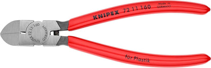 KNIPEX Seitenschneider für Kunststoff mit Kunststoff überzogen 160 mm, 72 11 160