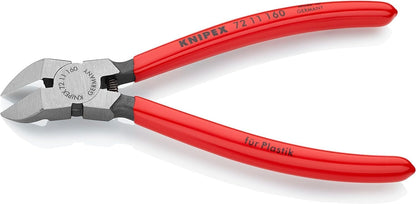 KNIPEX Seitenschneider für Kunststoff mit Kunststoff überzogen 160 mm, 72 11 160