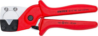 KNIPEX Pipe cutter for multilayer and pneumatic hoses glass fibre reinforced plastic handles 4 - 20 mm 90 10 185