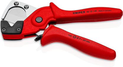 KNIPEX Pipe cutter for multilayer and pneumatic hoses glass fibre reinforced plastic handles 4 - 20 mm 90 10 185